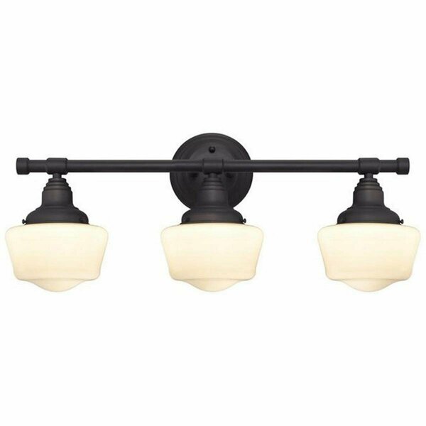 Brightbomb Scholar Three Light Indoor Wall Fixture, Oil Rubbed Bronze BR2689895